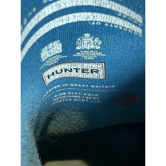 Hunter Kids Boys Girls First Classic Rain Boots Magnetic Blue US 9 - Picture 5 of 7